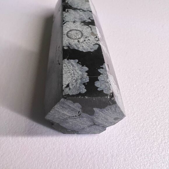 Snowflake Obsidian Crystal Tower (#15) - Picture 3 of 11